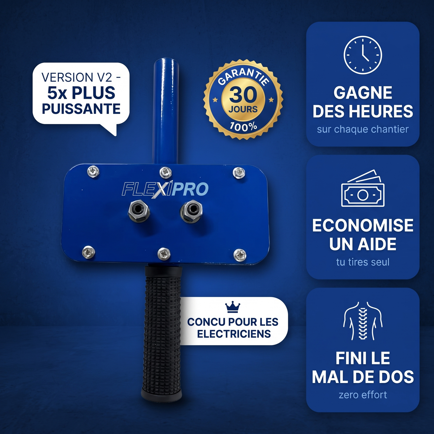 Tire-câble FlexiPro Édition Pro V2 compatible de 3 à 16 mm